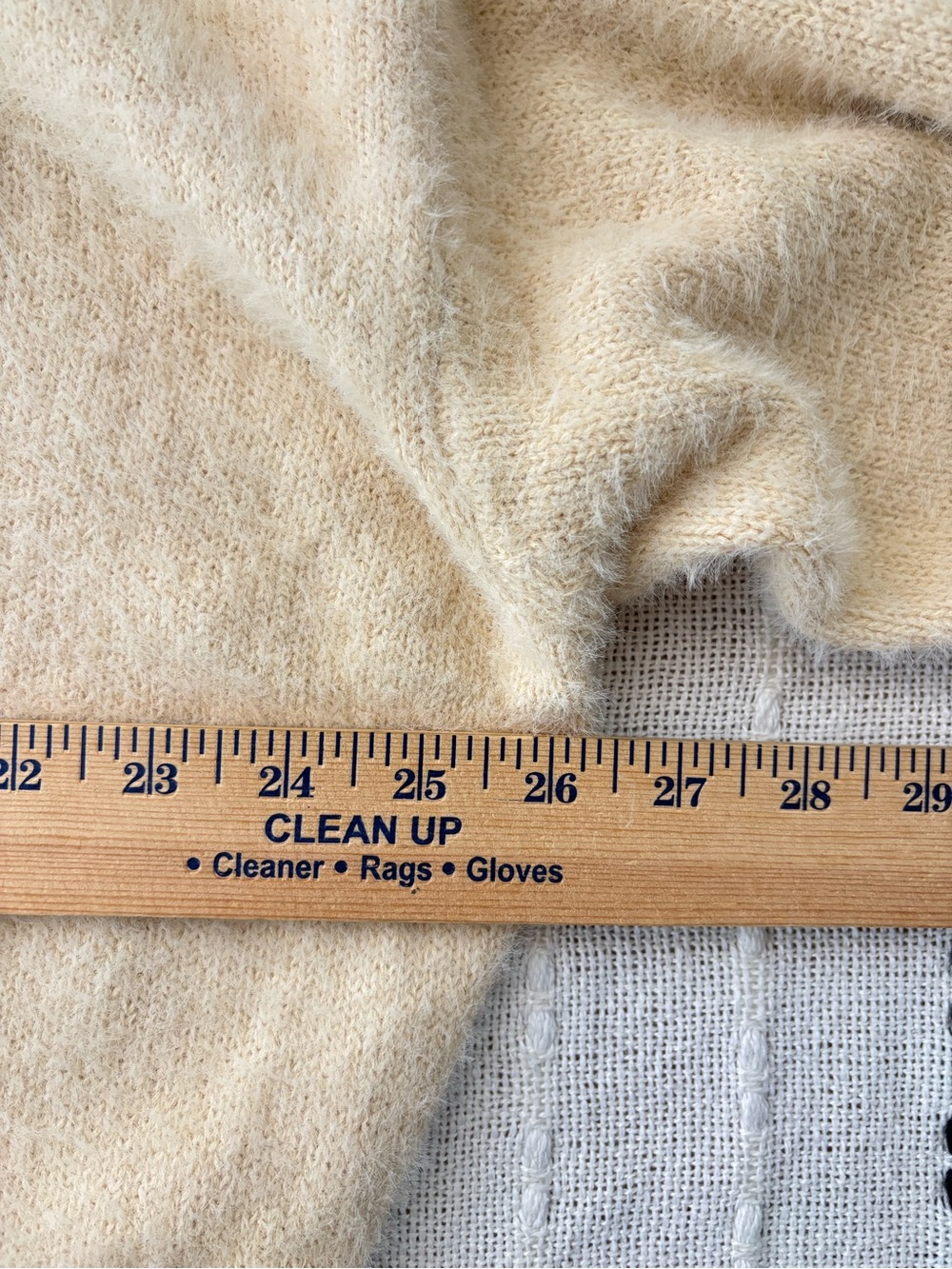 Urban Outfitters Cream Fuzzy Oversized Button Cardigan Sweater Size Small - Picture 9 of 12